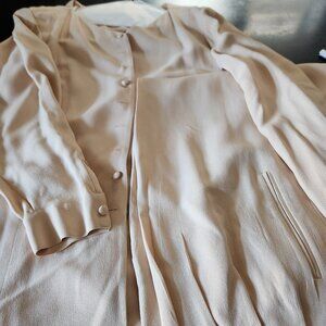 Silk tunic & pants.  Light Pink